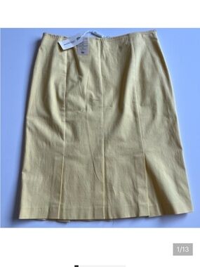 NWT BUTTER YELLOW Blumarine Pencil Skirt